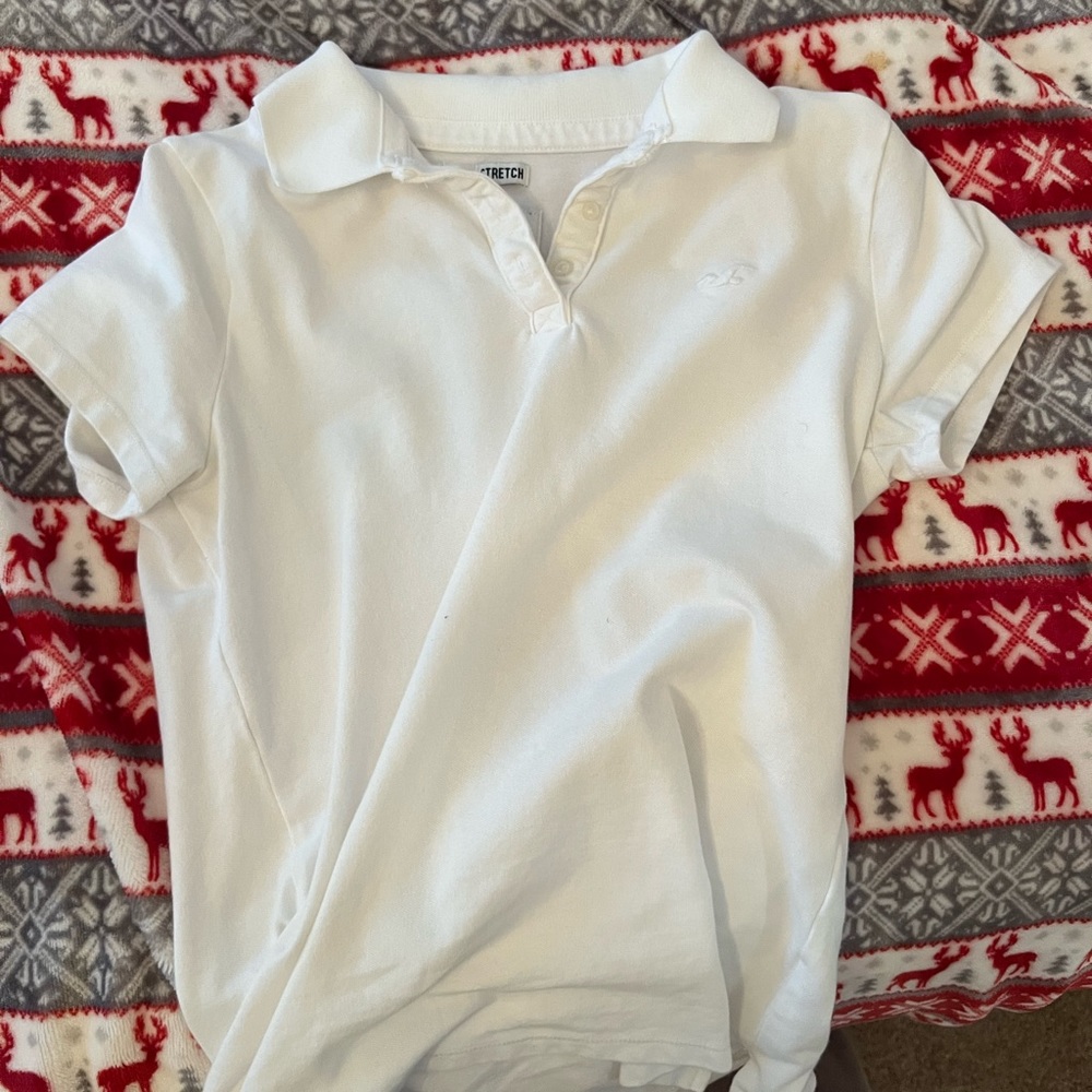 White Hollister polo